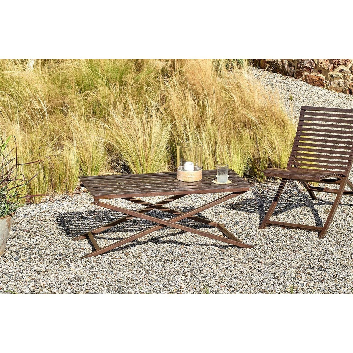 Odee Slatted Folding Garden Table