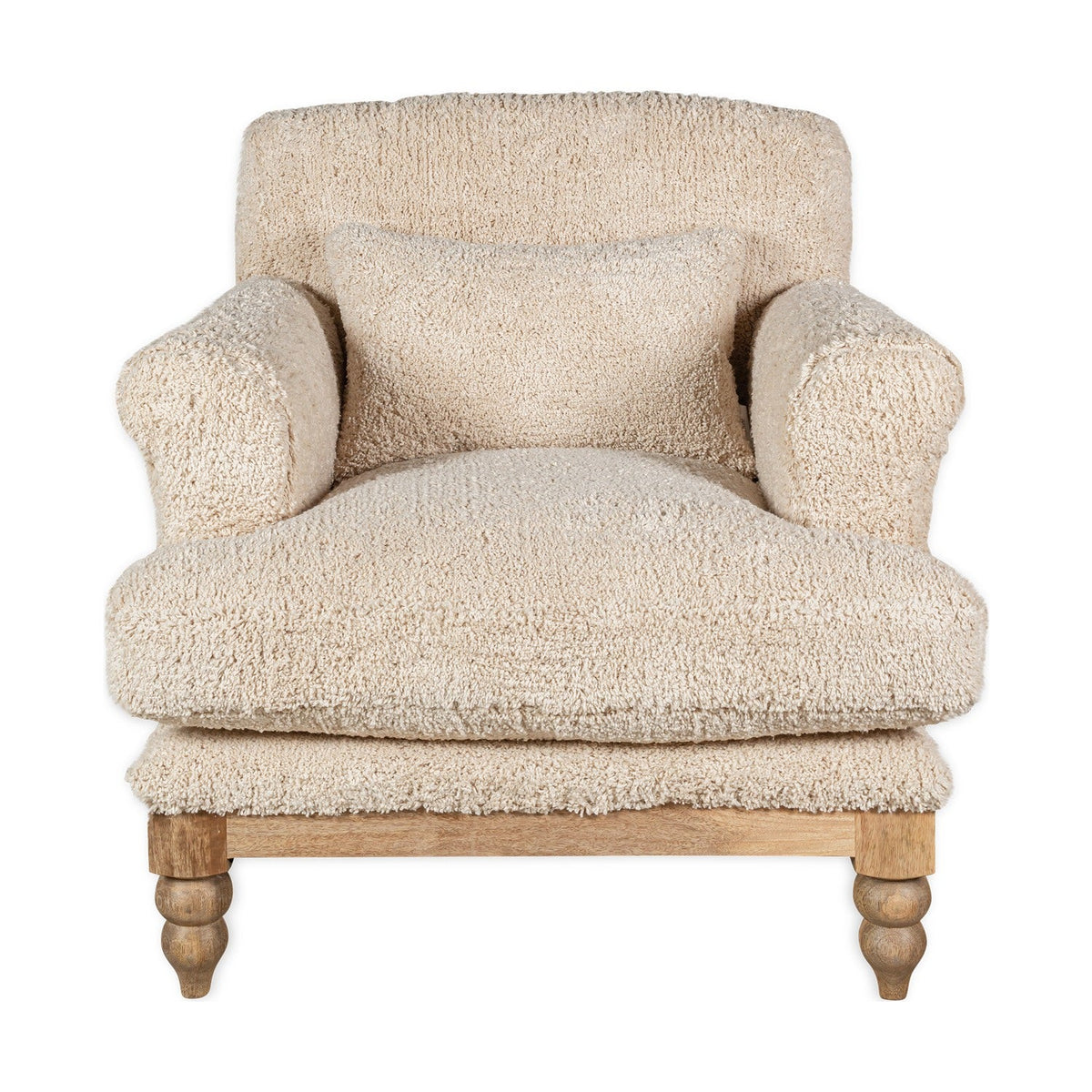 Otas Teddy Cotton Armchair - Off White