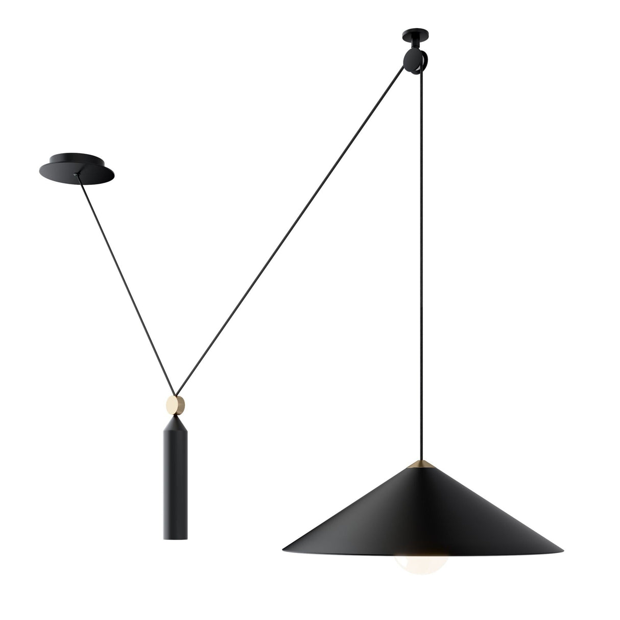 Pendant lamp Peso E27 60W