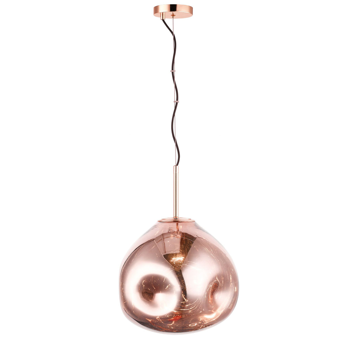 Luxa 1 Light Large Pendant Light - Copper