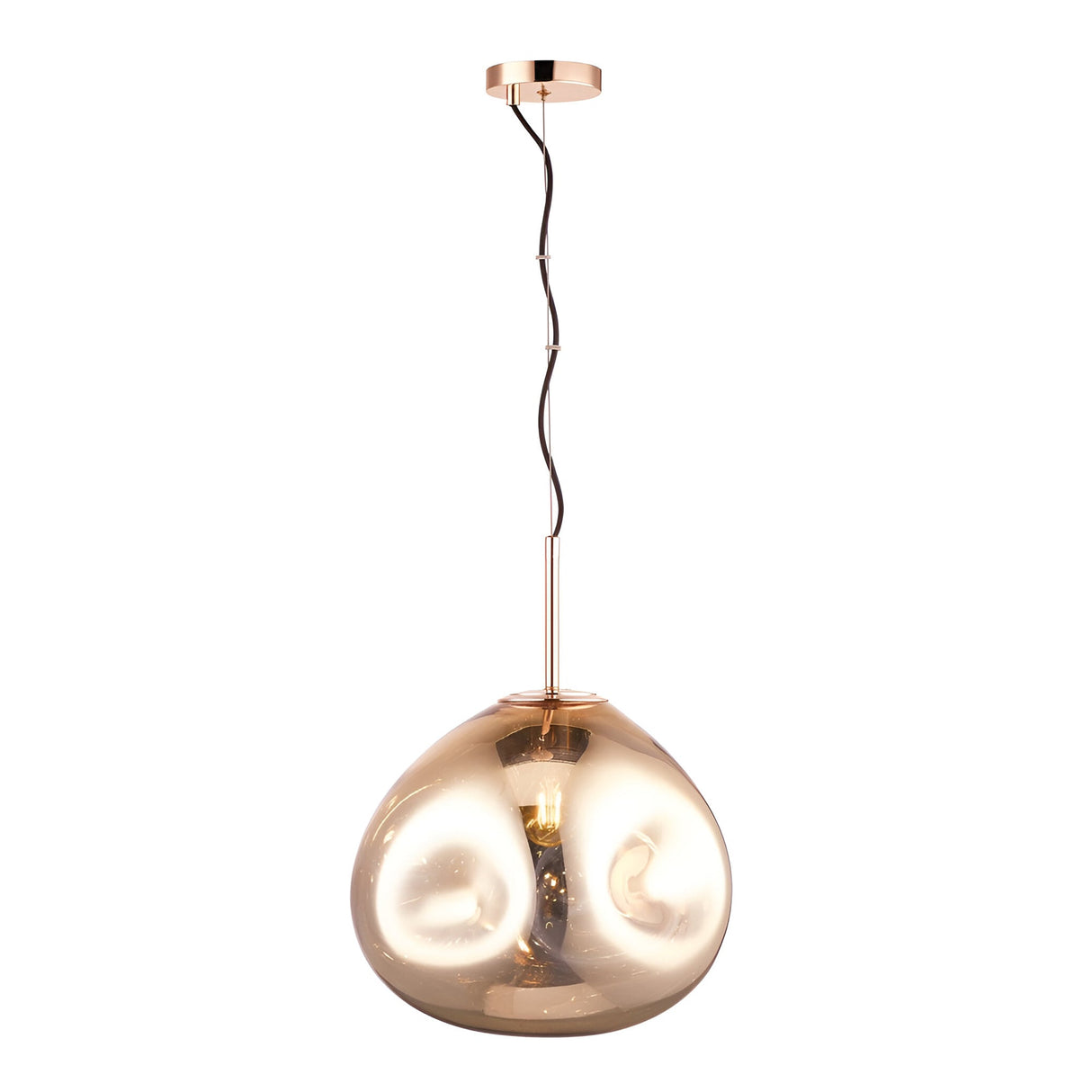 Luxa 1 Light Large Pendant Light - Gold