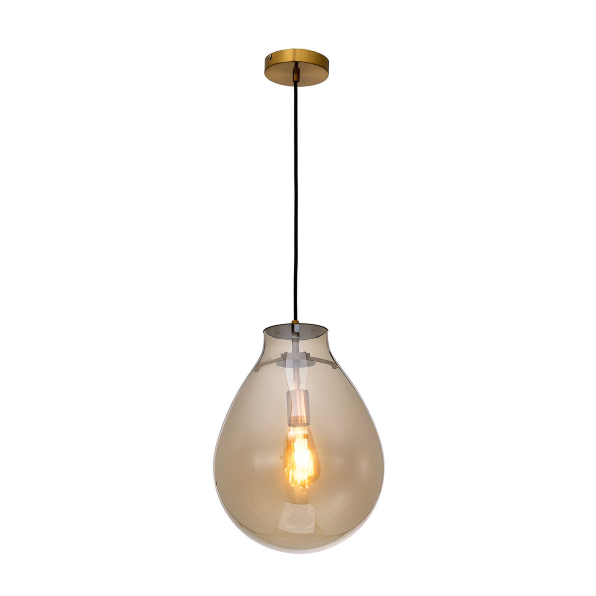 Brisa 1 Light Glass Pendant Light - Champagne