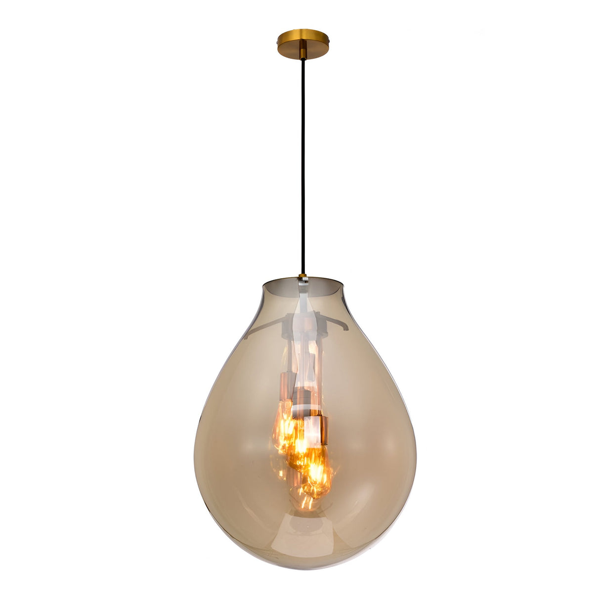Brisa 4 Light Glass Pendant Light - Champagne