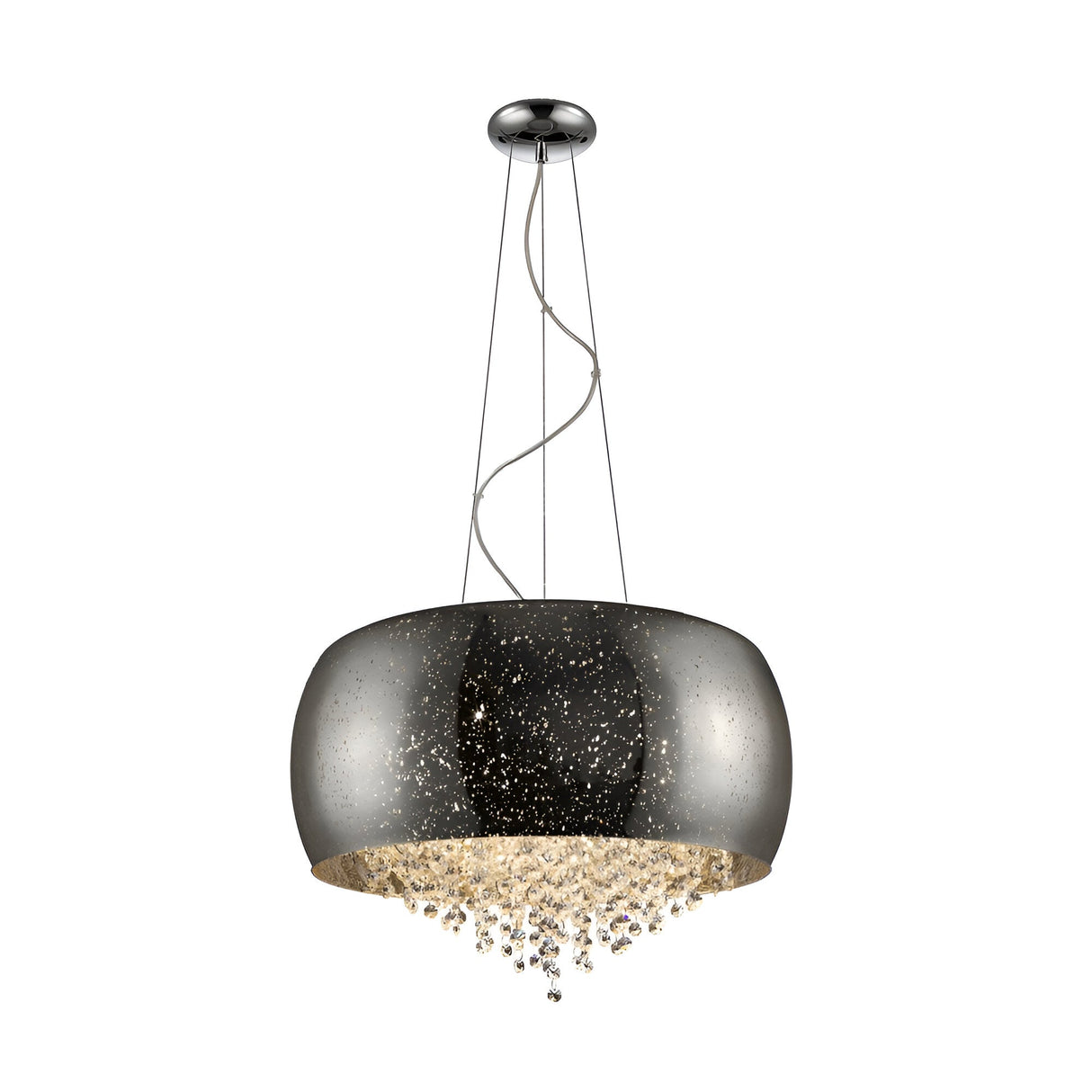 Lunara 5 Light Crystal Suspension Light - Chrome