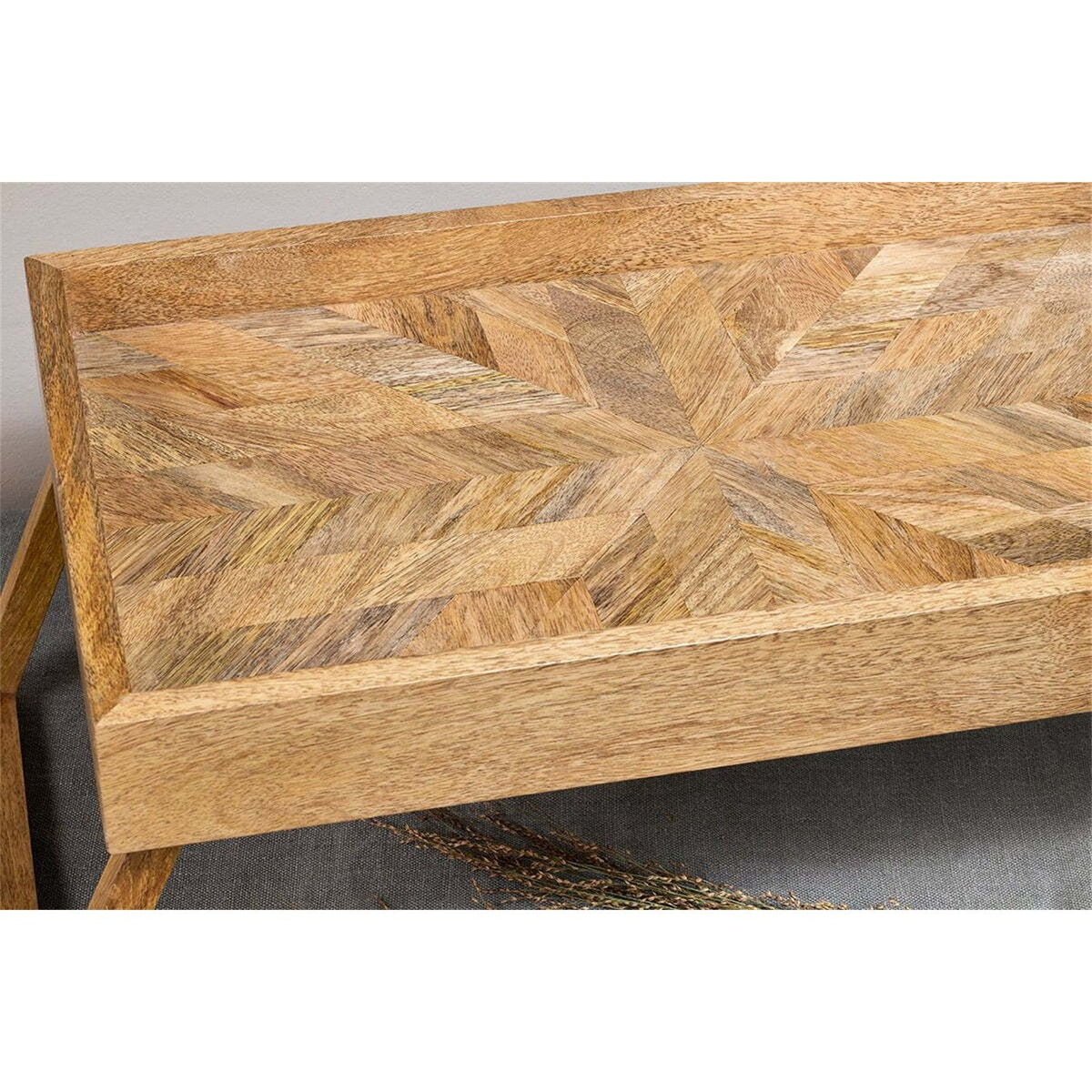 Pawi Mango Wood Breakfast Tray - Natural