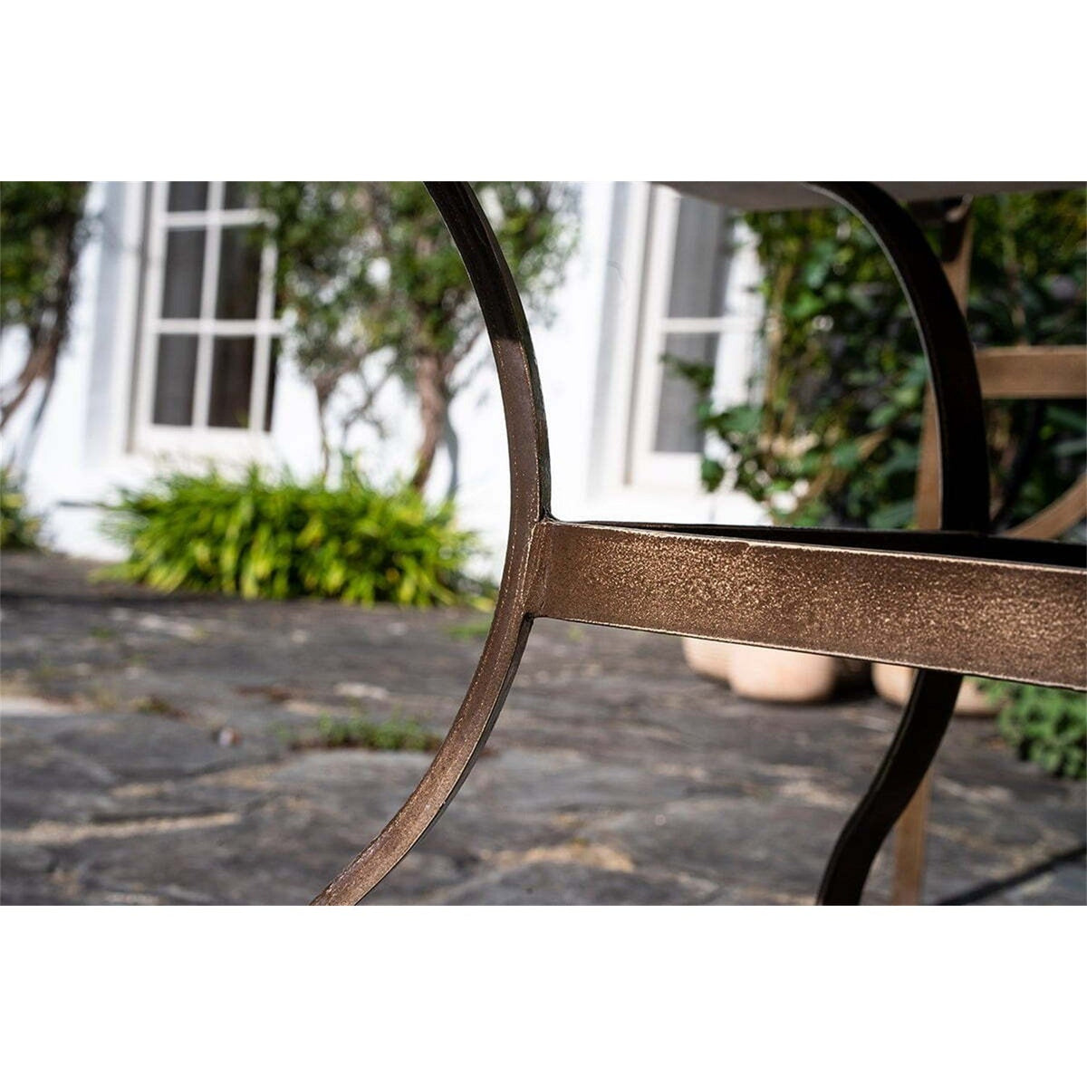 Parwaha Marble Garden Table - Off White