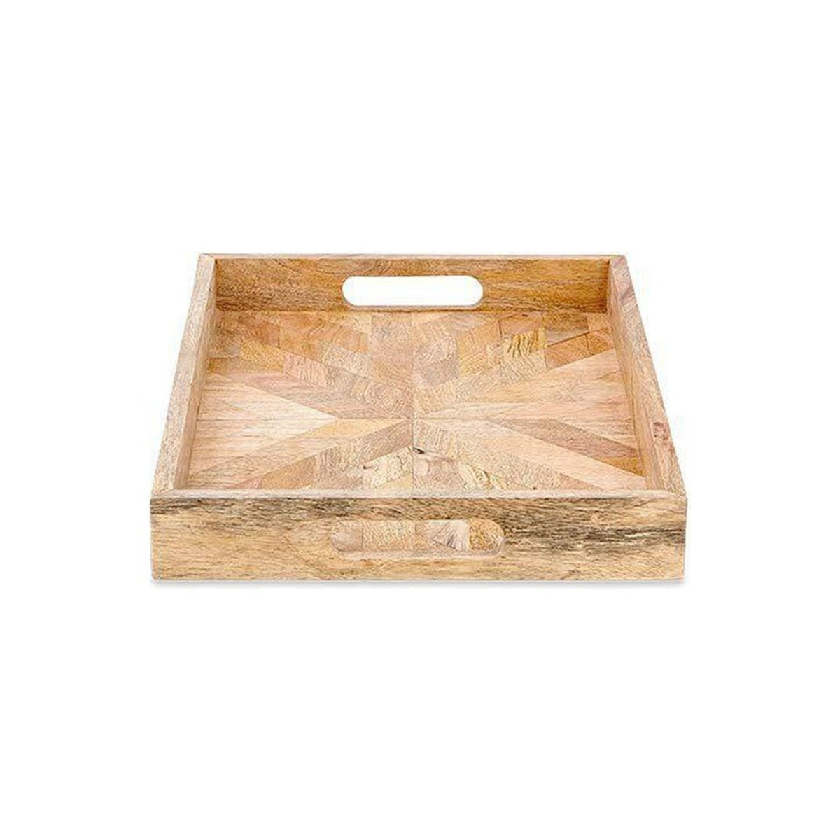 Pawi Rectangular Mango Wood Tray - Natural