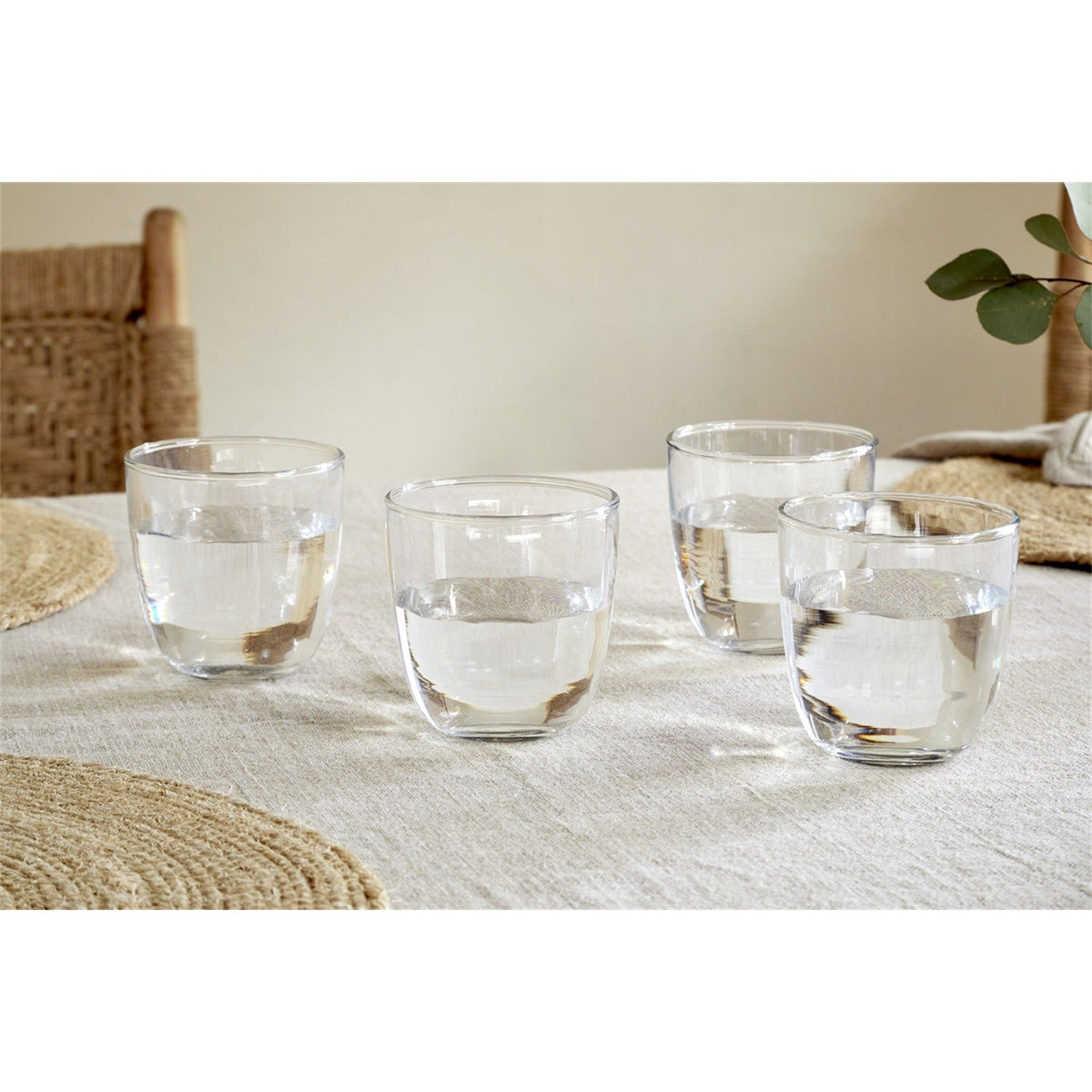 Pani Recycled Glass Tumblers - Clear - Set of 4