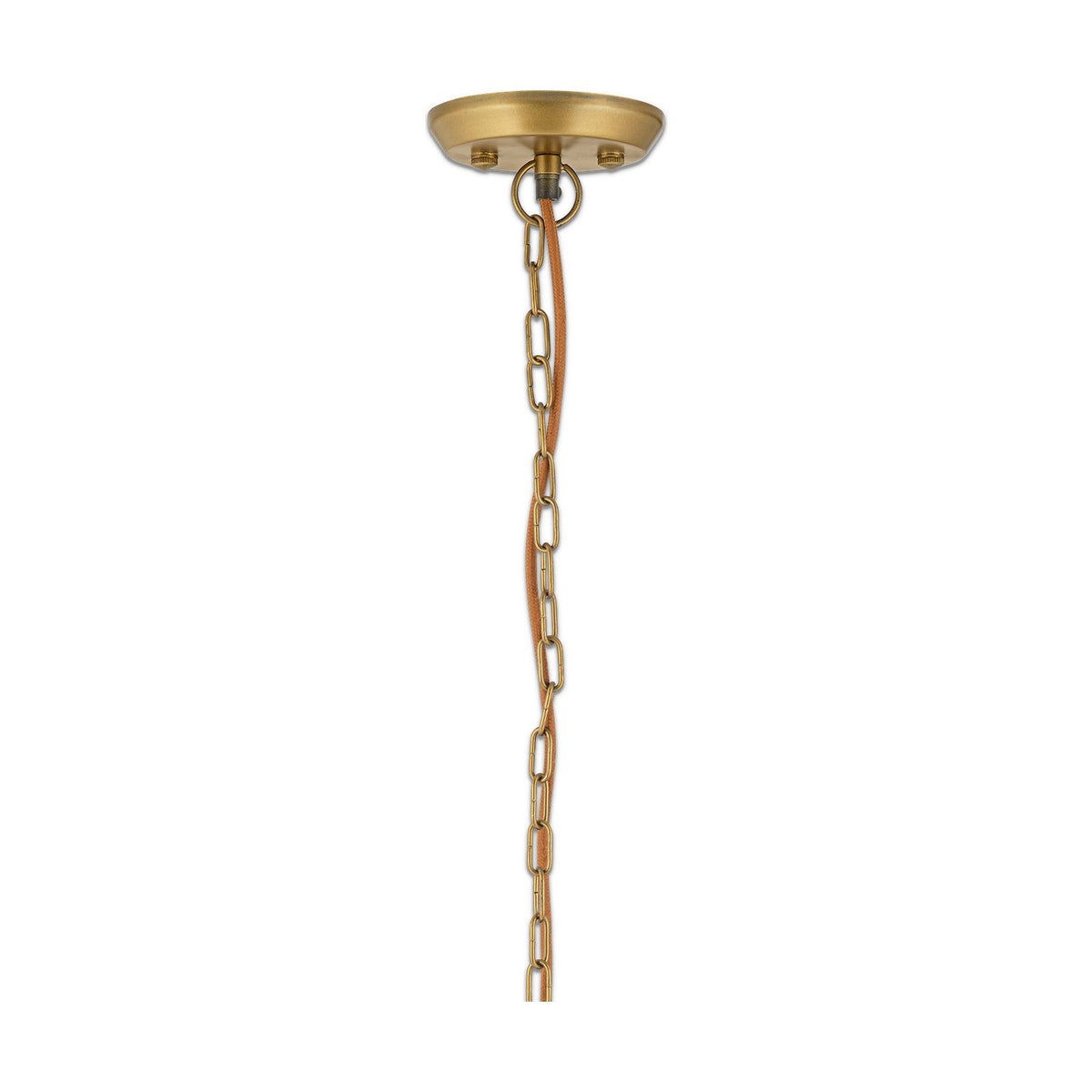 Quinn Small Hammered Pendant Light - Antique Brass