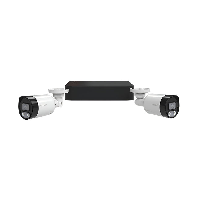 Rekor IP 24/7 IP PoE 2MP 4 Channel 2 Camera Bullet Kit 1TB - White