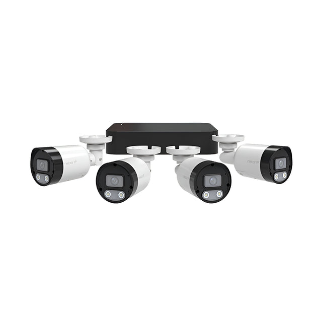 Rekor IP 24/7 IP PoE 2MP 4 Channel 4 Camera Bullet Kit 1TB - White