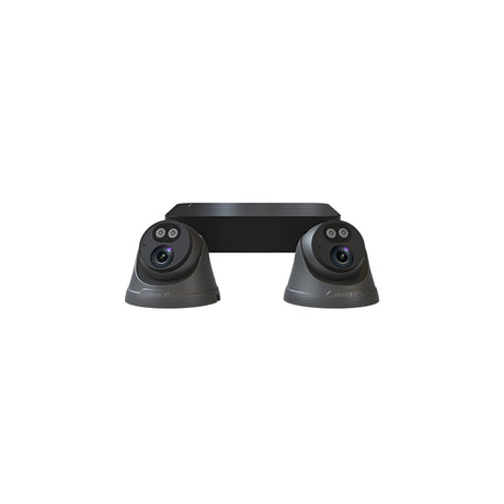 Rekor IP 24/7 IP PoE 2MP 4 Channel 2 Camera Dome Kit 1TB - Grey