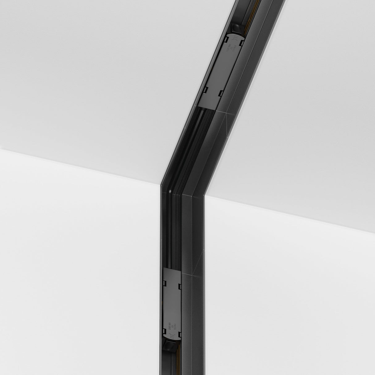 Additional perspective of S35 Internal Corner Connector in black, showcasing its discreet and functional design