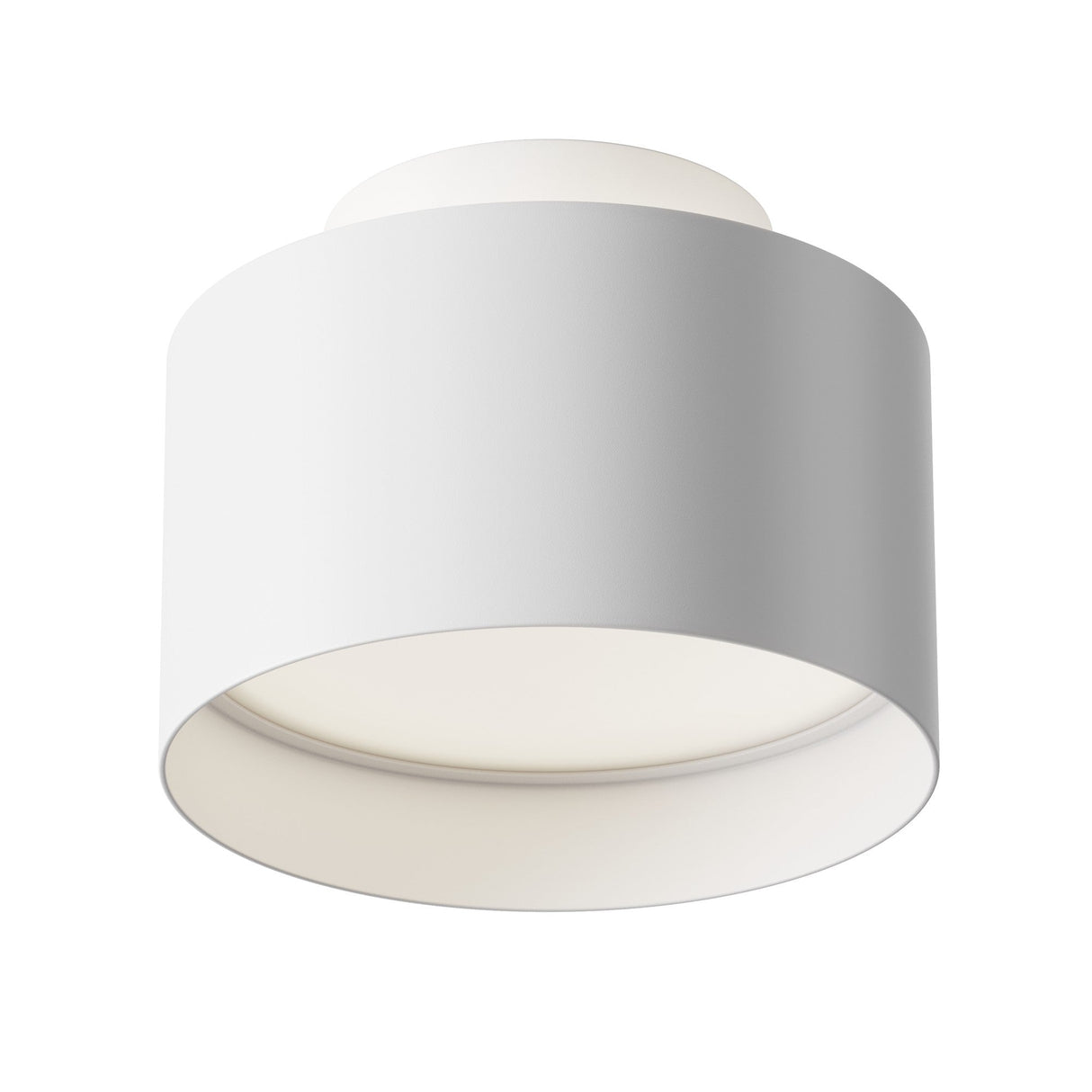 Planet LED Medium Round Surface Downlight in White, ideal for surface mounting in modern spaces with a clean white finish.