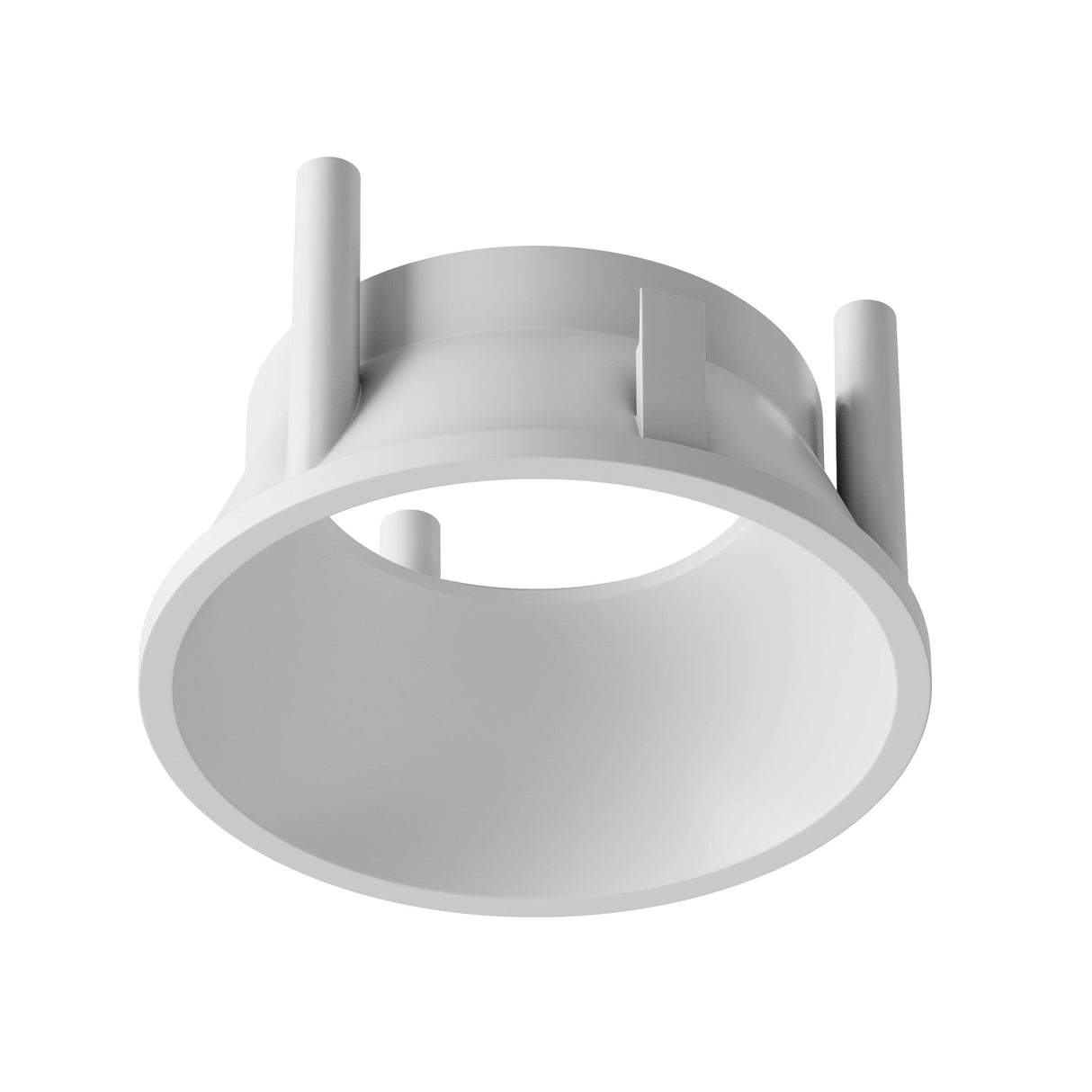 Alfa LED Round Decorative Reflector Frame in white, perfect for enhancing lighting aesthetics with its elegant finish