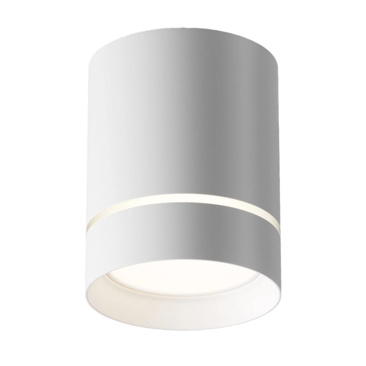 Orlo LED Round Surface Downlight in White, a compact surface-mounted light ideal for ambient lighting in modern interiors.