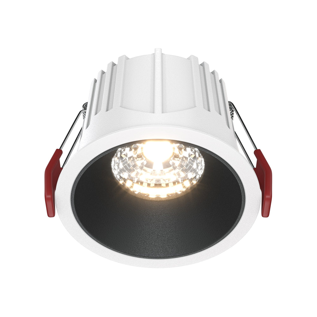Alfa LED Dimmable Downlight in White & Black with round recessed style