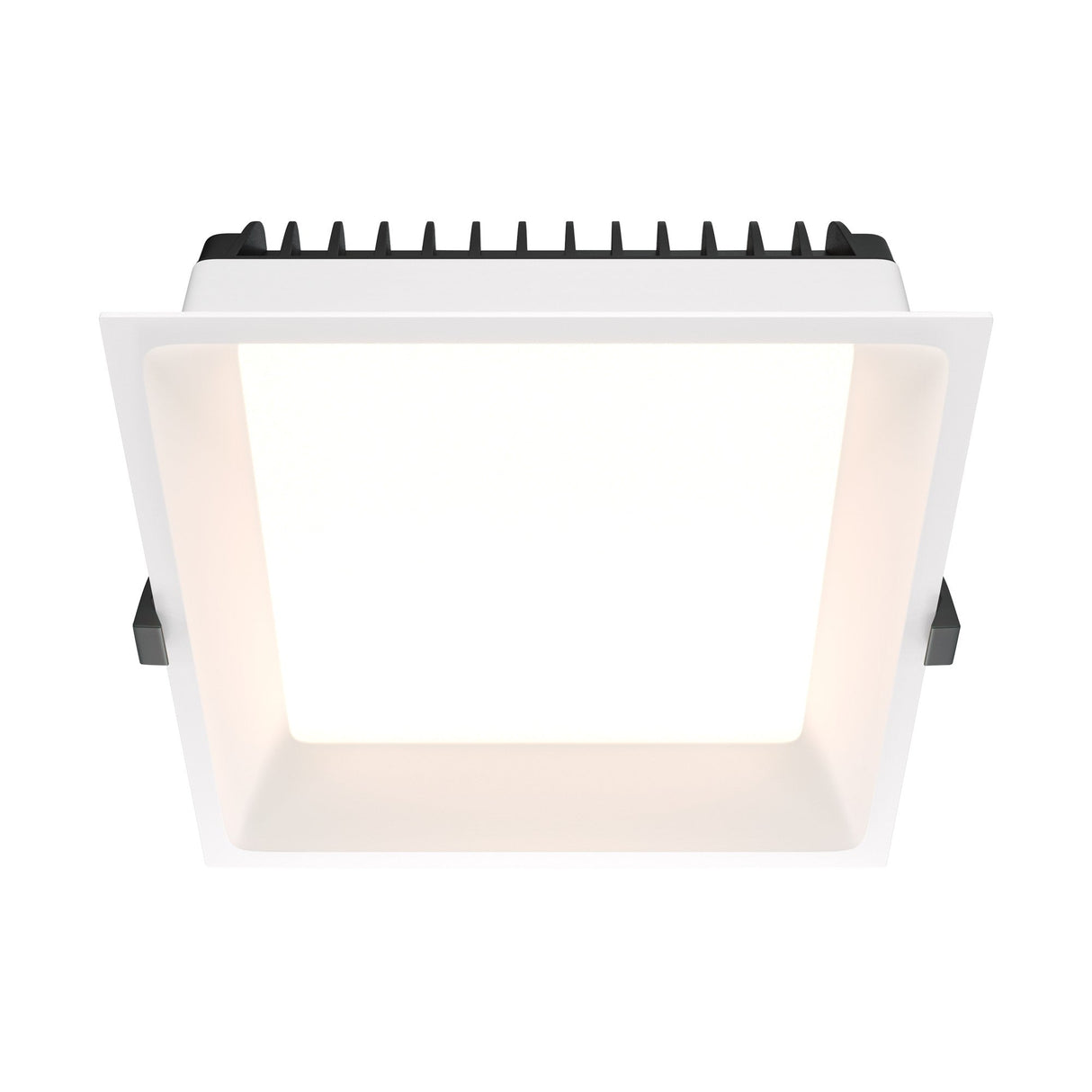 Okno LED Square Recessed Downlight in White, designed with a modern square shape for recessed ceiling lighting in interiors.