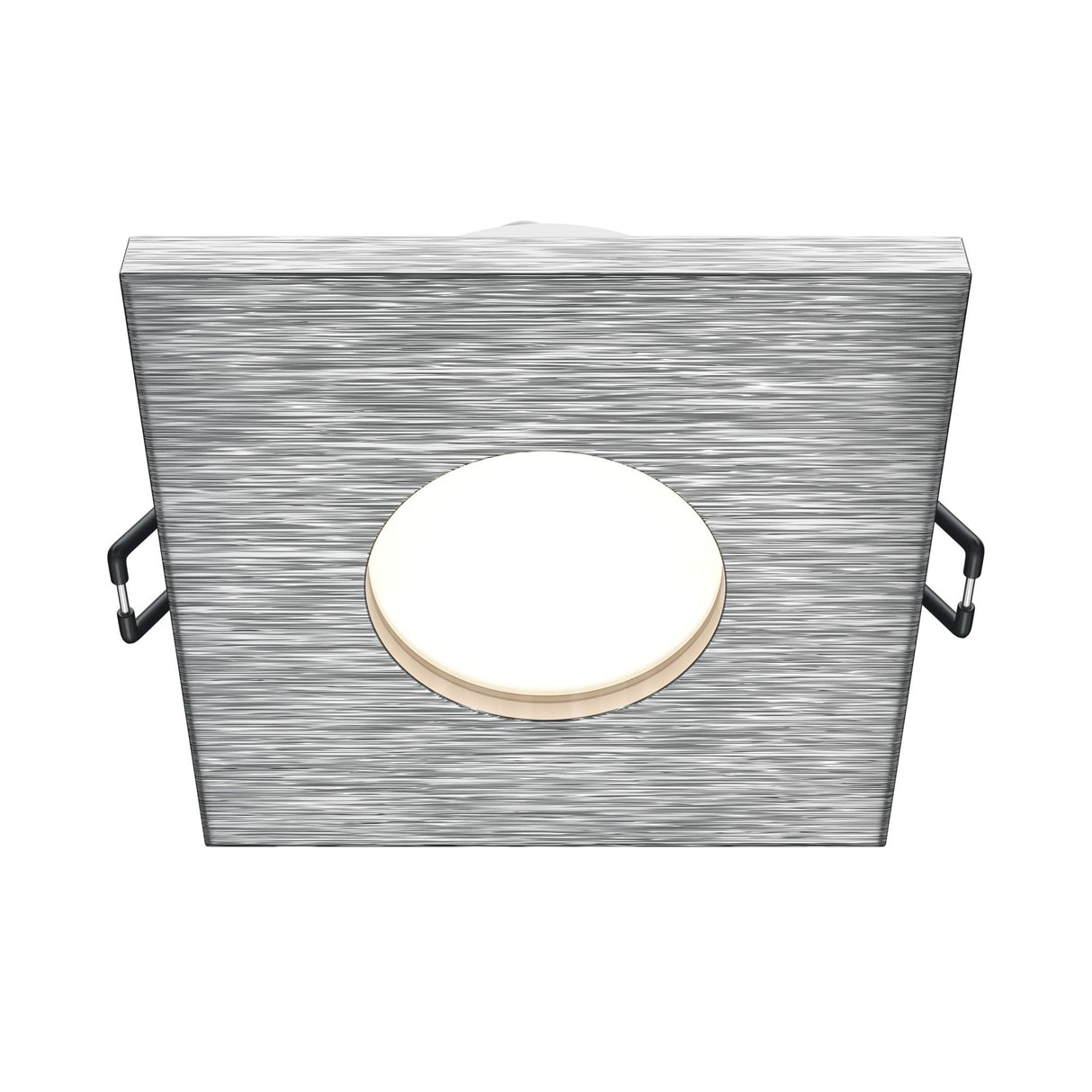 Stark fixed square recessed downlight in silver, perfect for subtle and efficient lighting.