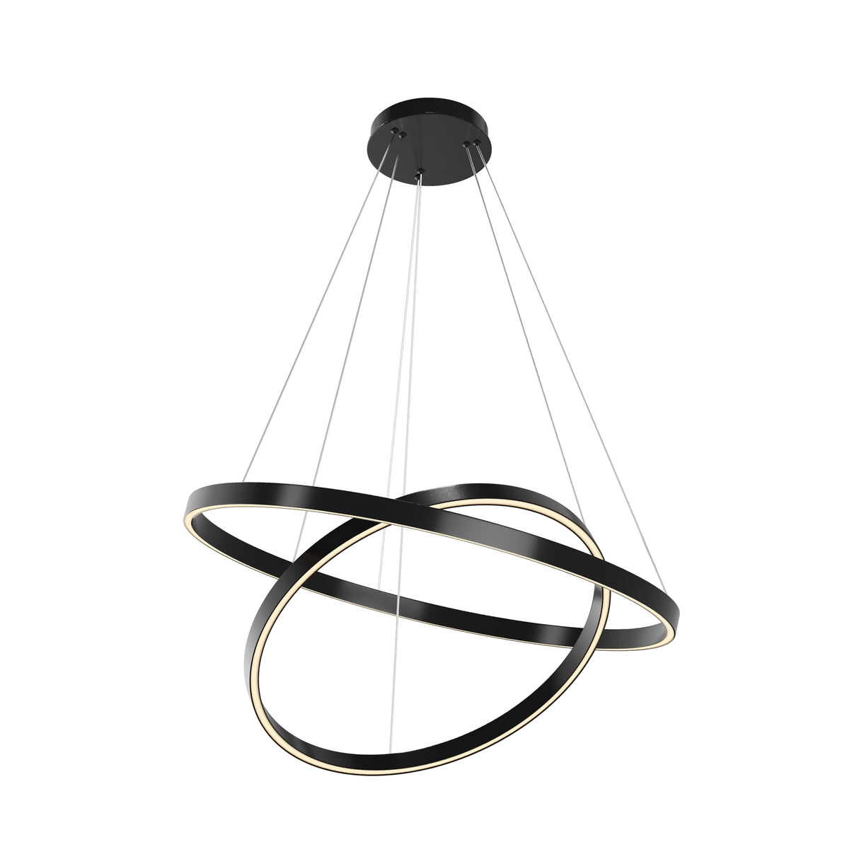 Rim Ring LED Pendant Light 1340mm - Black