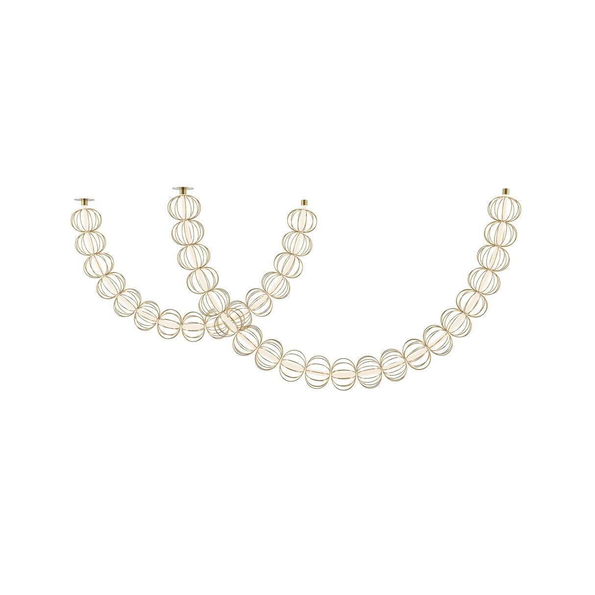 Pendant lamp Golden Cage 117W 3000K