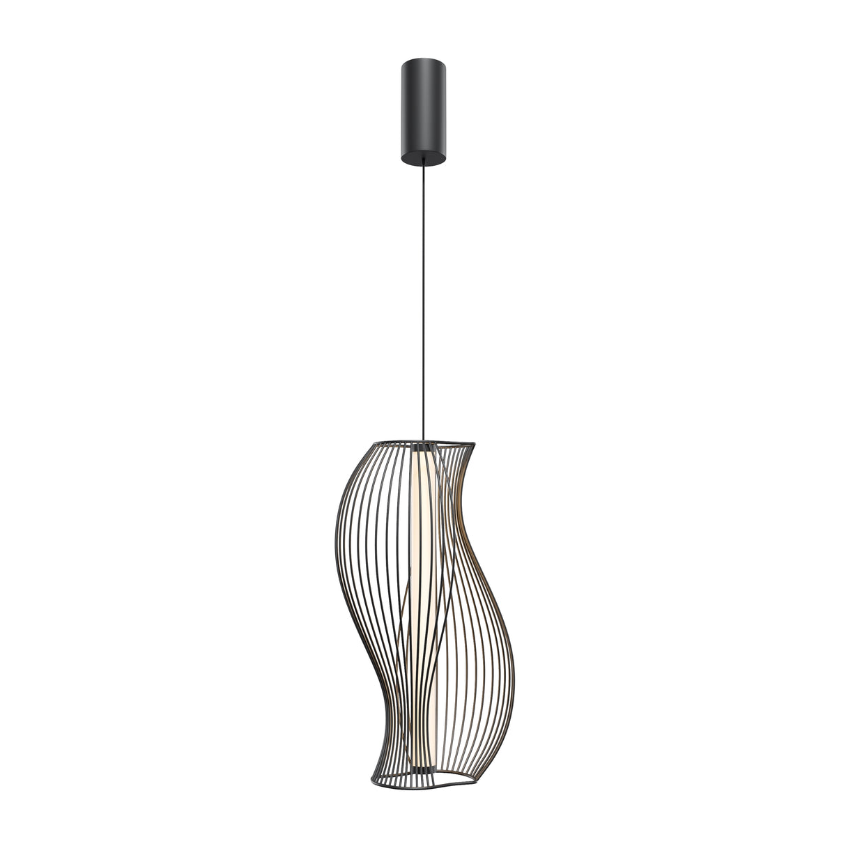 Shadows of the past Ring LED Pendant Light - Black