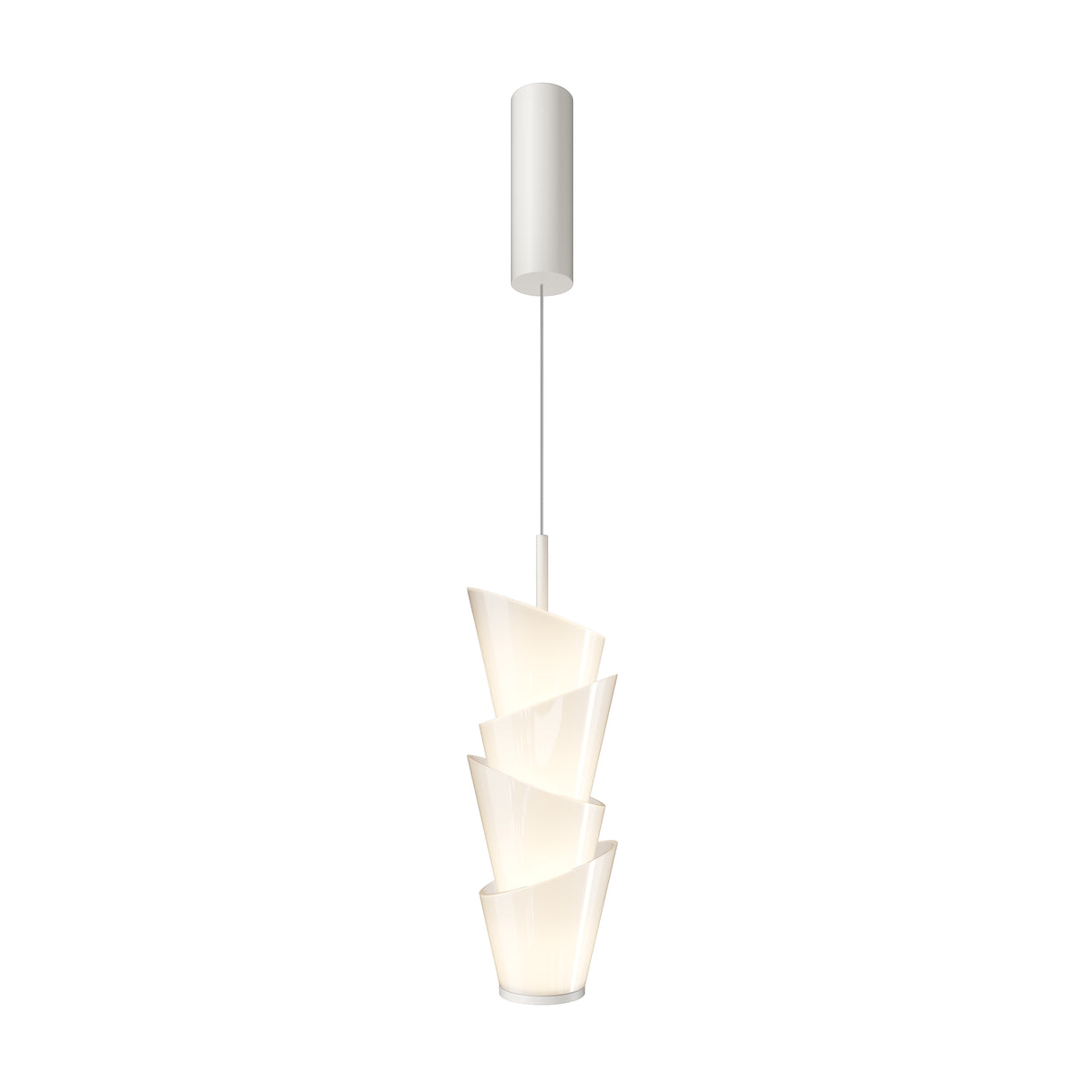 Seoul Alabaster LED Pendant Light - White