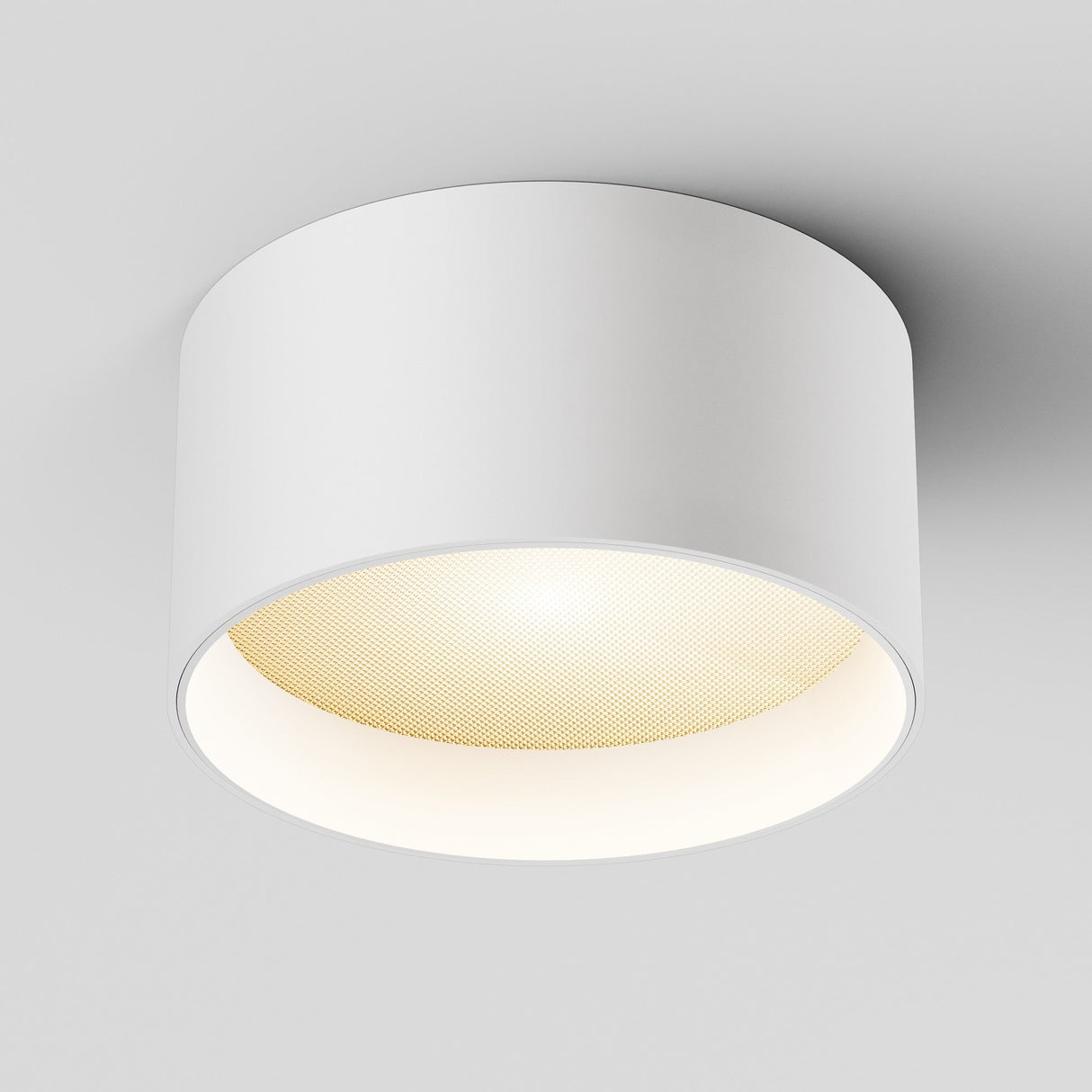 The Vega LED Round Surface Downlight 15W 3000K - White offers a sleek cylindrical design with a white exterior and warm glow. Flush-mounted, it provides brilliant illumination with a CRI of 90.