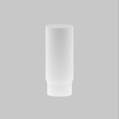 A minimalist photo showcases the Focus LED Light Diffuser Medium 12W, a tall cylindrical white tube on a light gray background. With no labels, it highlights its clean design while enhancing ambient lighting for energy efficiency.