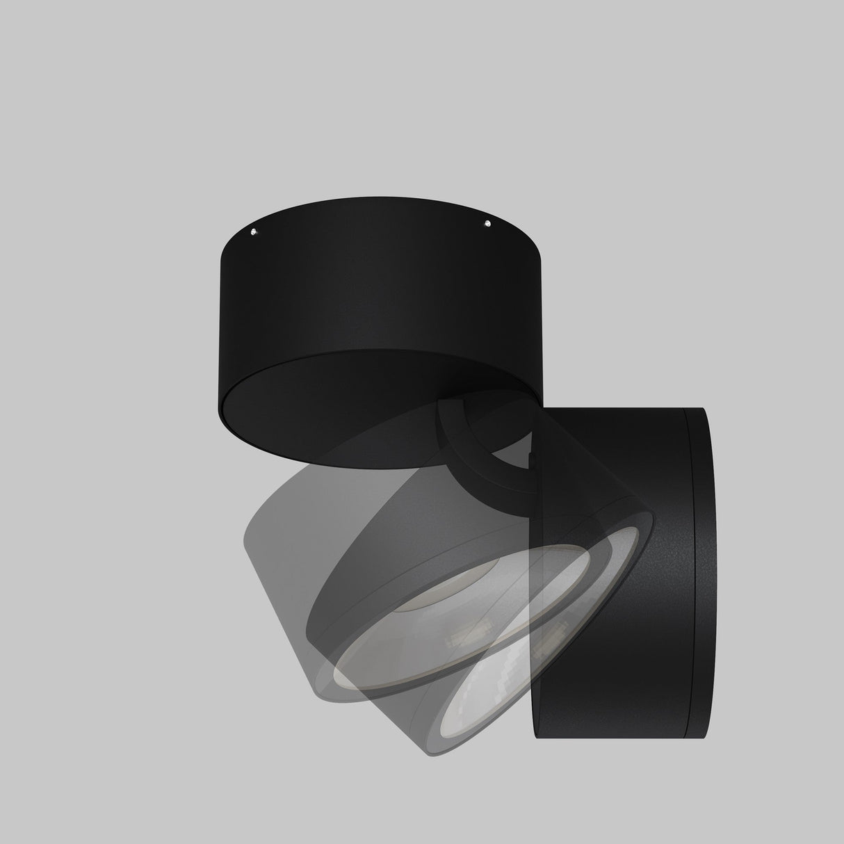 Control and mobility features of Spin outdoor LED single spotlight in graphite, suitable for flexible lighting needs.