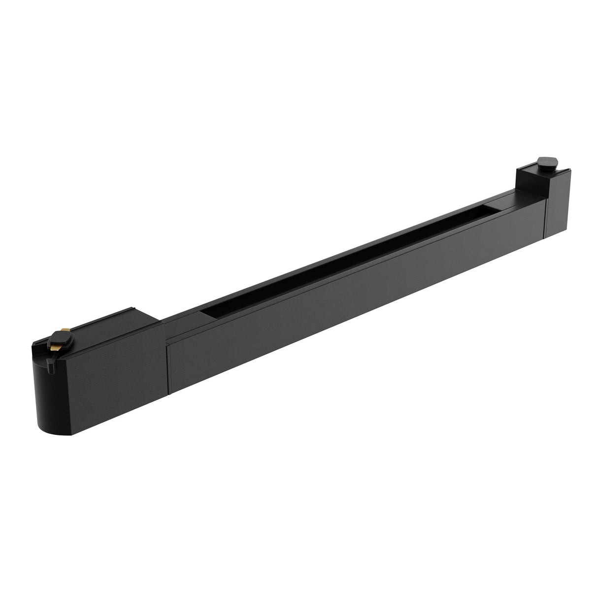 The Basis Rot LED Swivel Linear Track Light, designed for single-phase tracks, features a black, rectangular build with smooth edges offering a minimalist look. Its 24W output and 4000K lighting blend seamlessly into any space with neutral aesthetics.