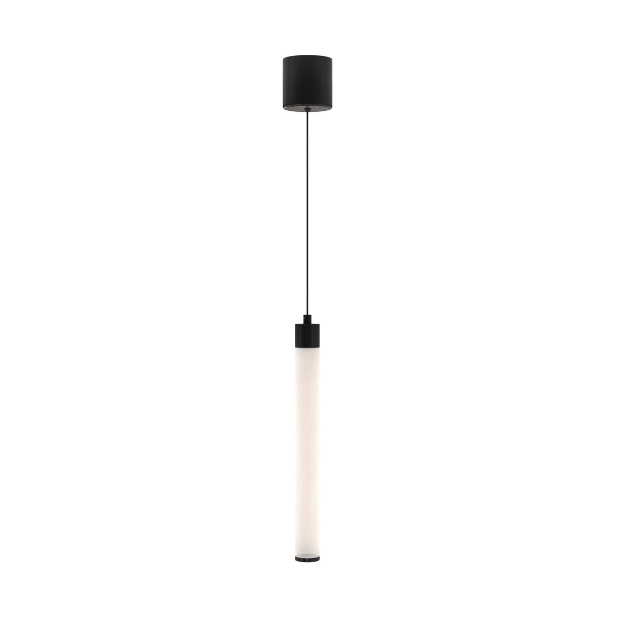 Ray LED short pendant light in black and white, providing a stylish lighting accent for contemporary spaces.