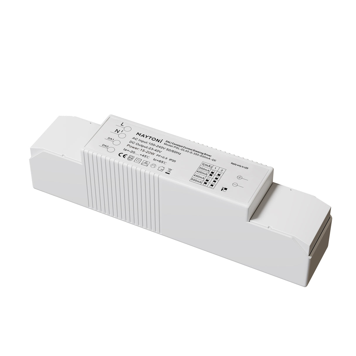 20W LED Driver 350-500mA - White