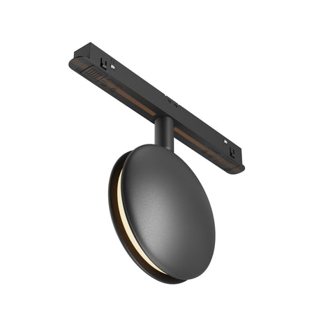 Outline LED Magnetic Exility Track Projection Light in Black, designed for magnetic track systems with a compact, modern projection for focused lighting.
