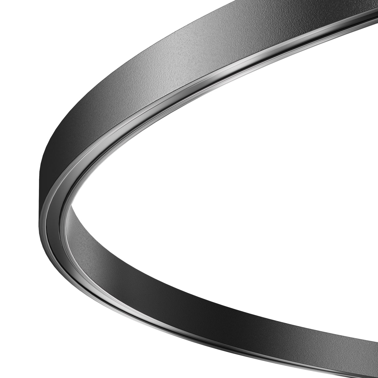 Flarity Surface-Mounted Curved Pendant Track - Black