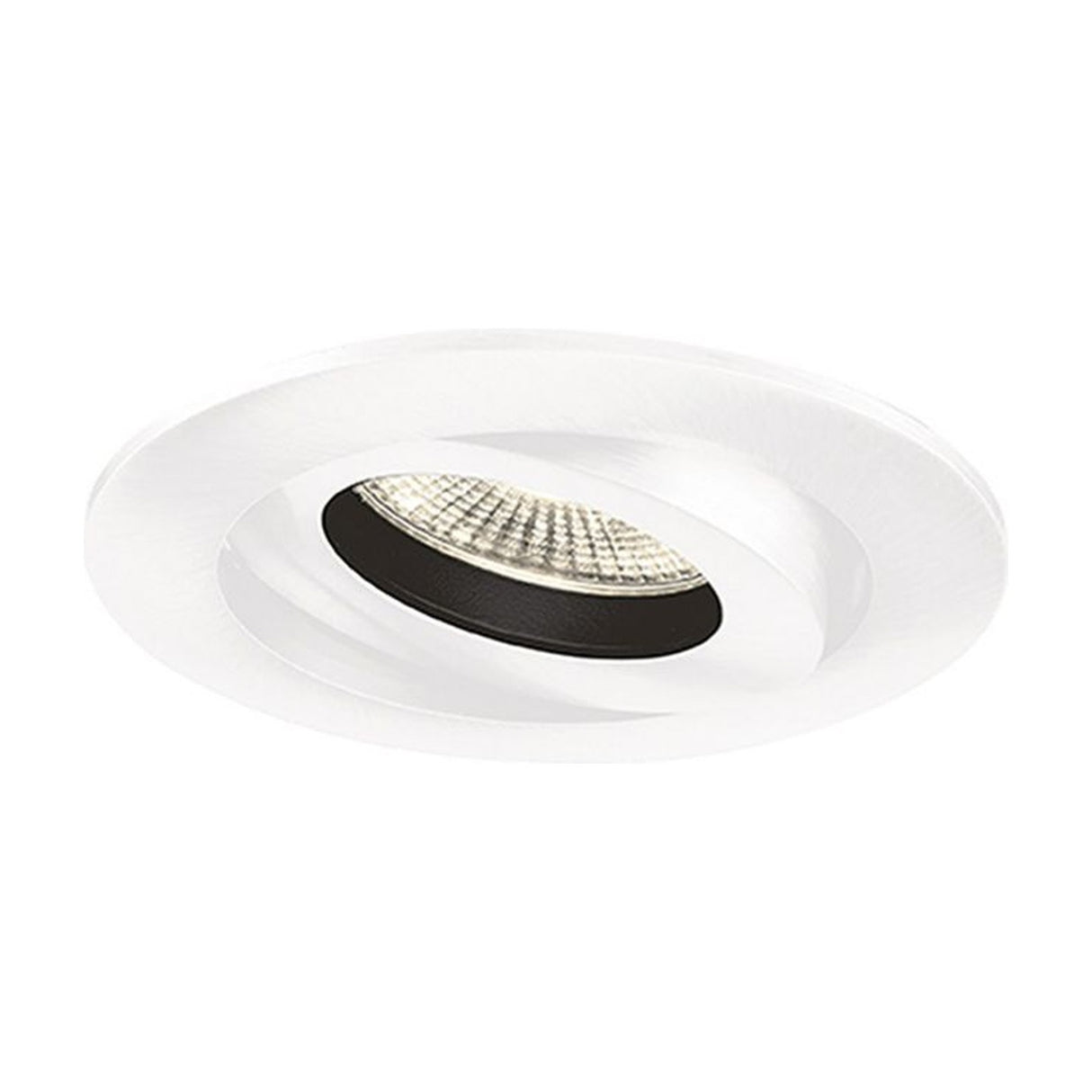 LED recessed downlight in white finish