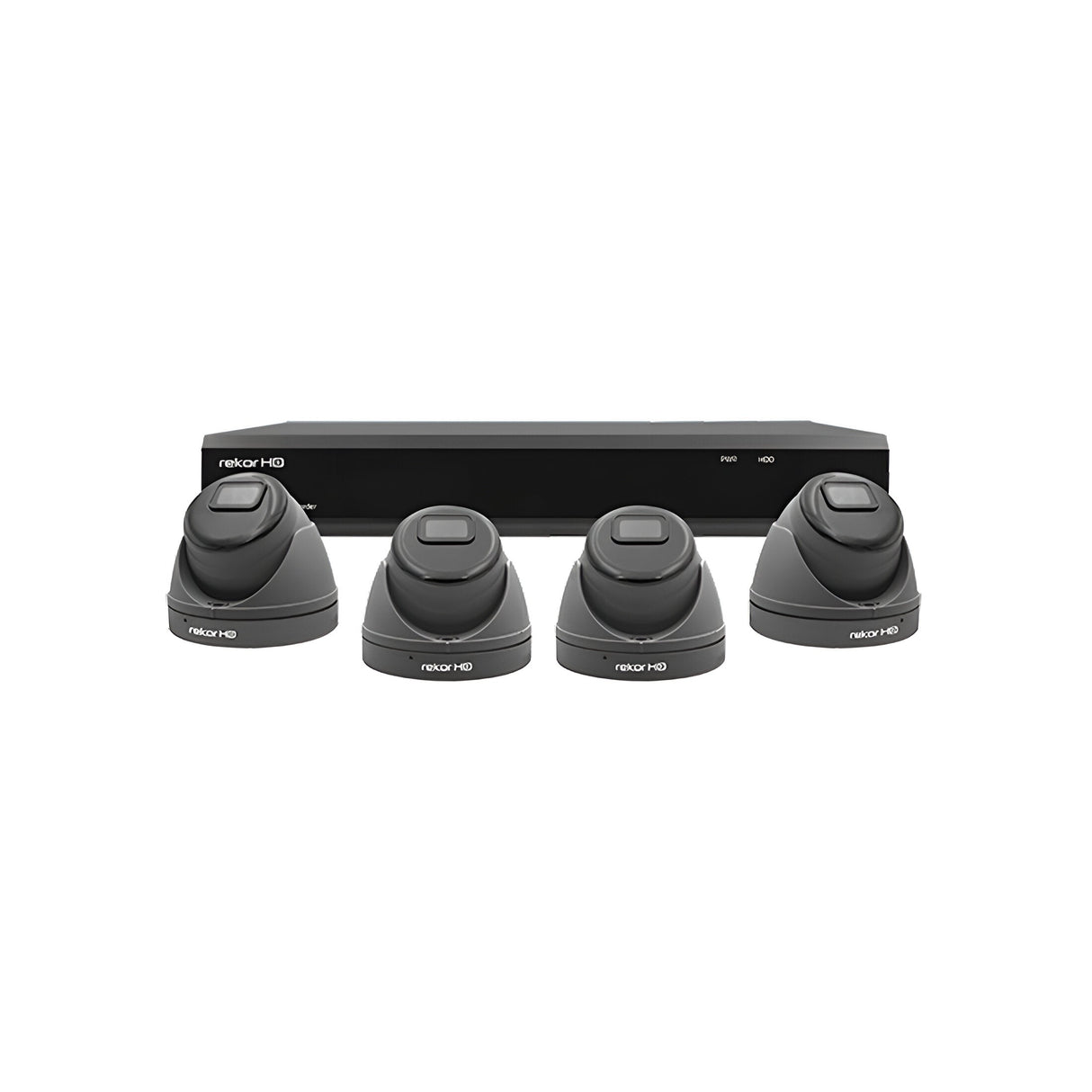 RekorHD 2MP Analogue 4 Channel 4 Camera Dome Kit 500GB - Grey