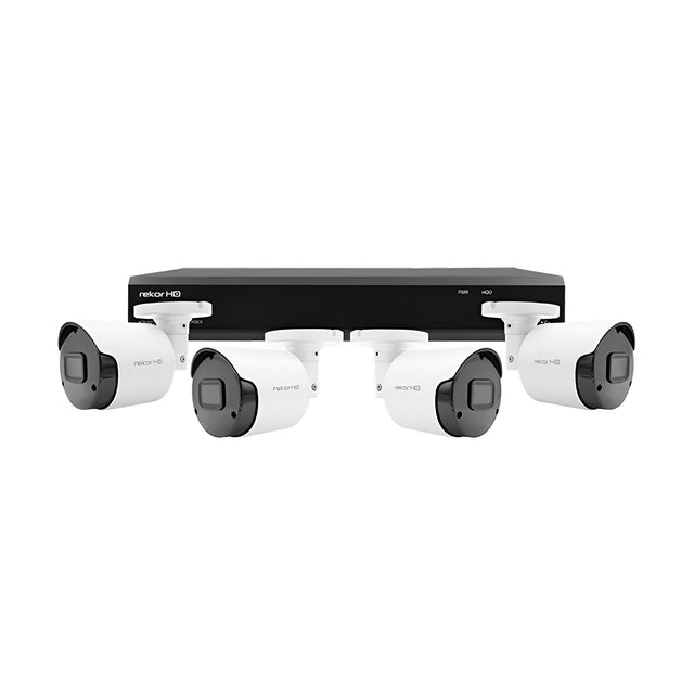 RekorHD 2MP Analogue 8 Channel 4 Camera Bullet Kit 1TB - White