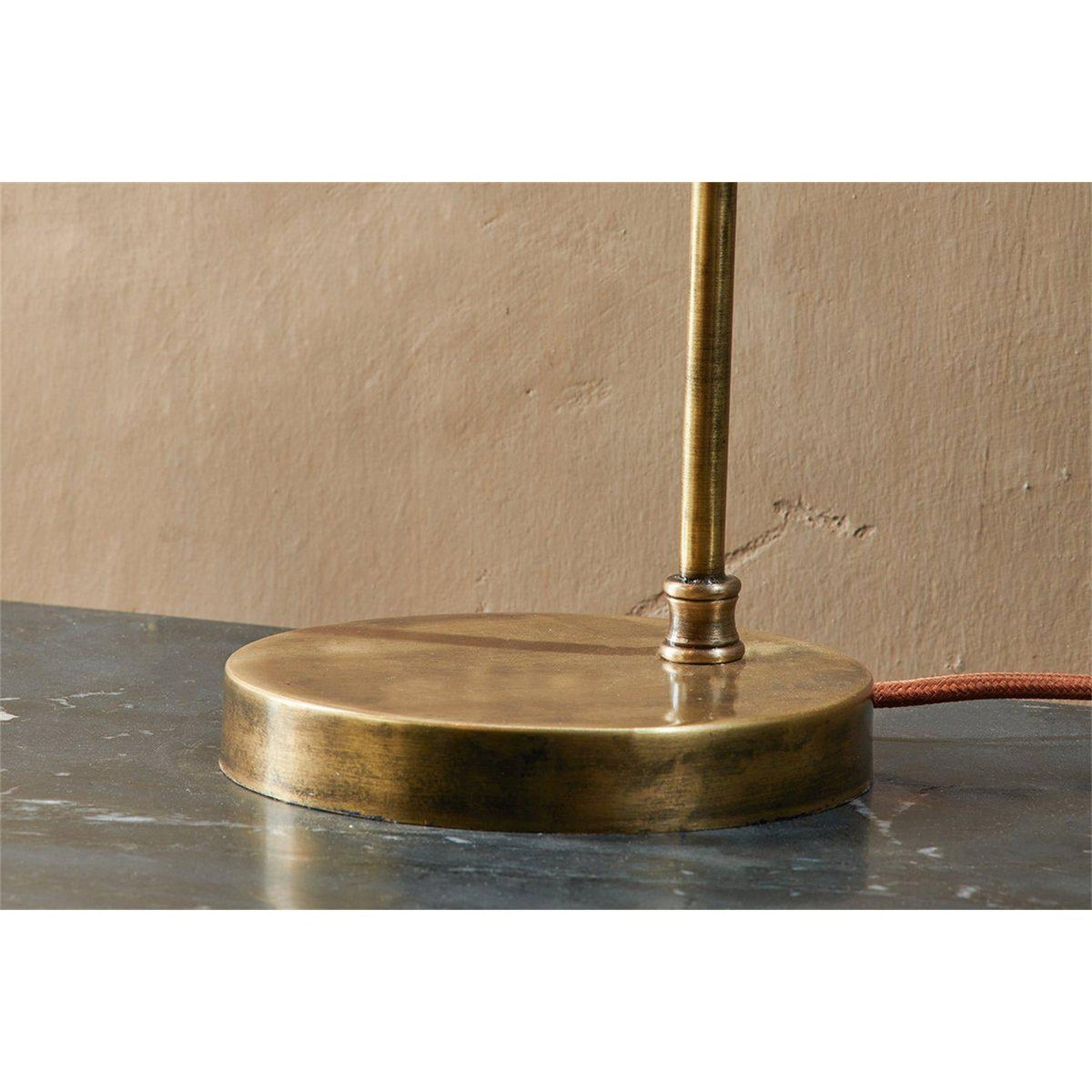 Rarni Recycled Glass Table Lamp - Antique Brass