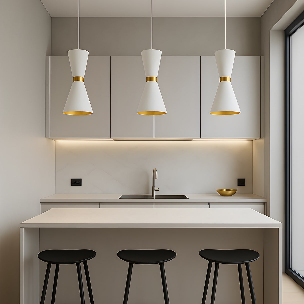 Ramses Pendant Light - White