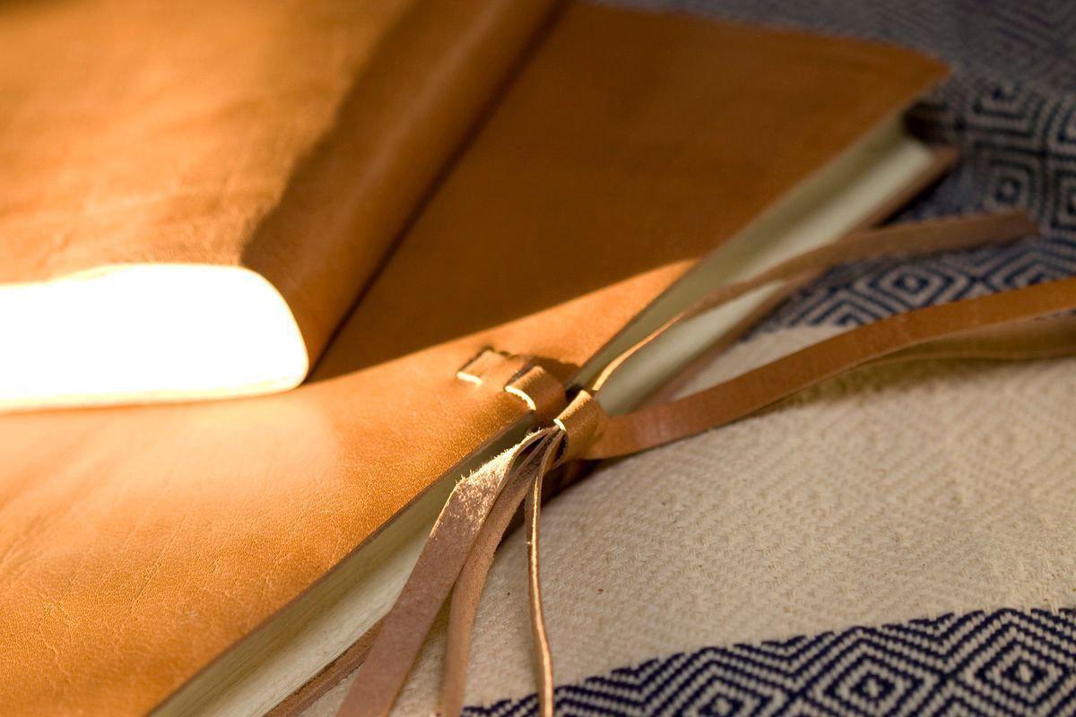 Rustic Leather Large Photo Album - Tanned