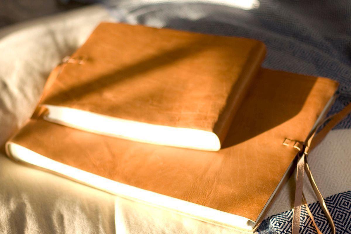 Rustic Leather Large Photo Album - Tanned