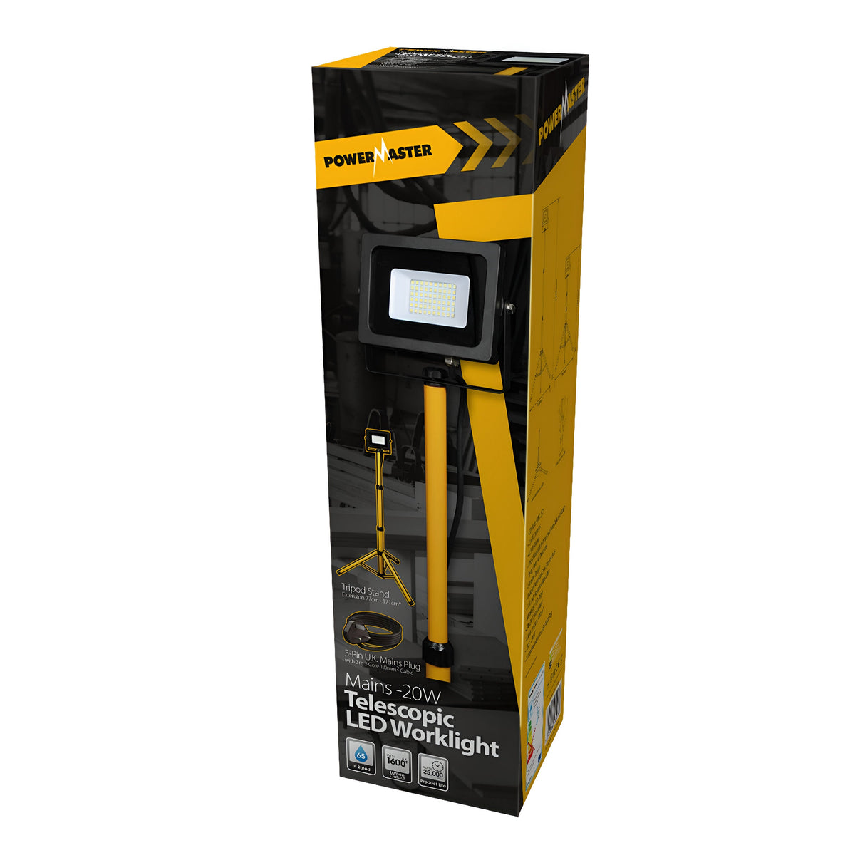 PowerMaster 20W LED Telescopic IP65 Worklight
