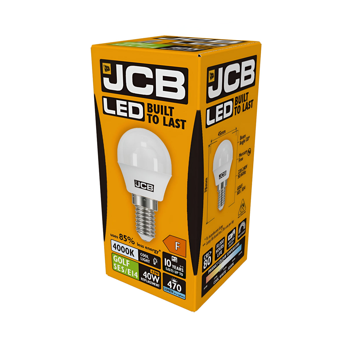 JCB LED Golf E14 (SES) 470lm 4.9W 4,000K (Cool White)