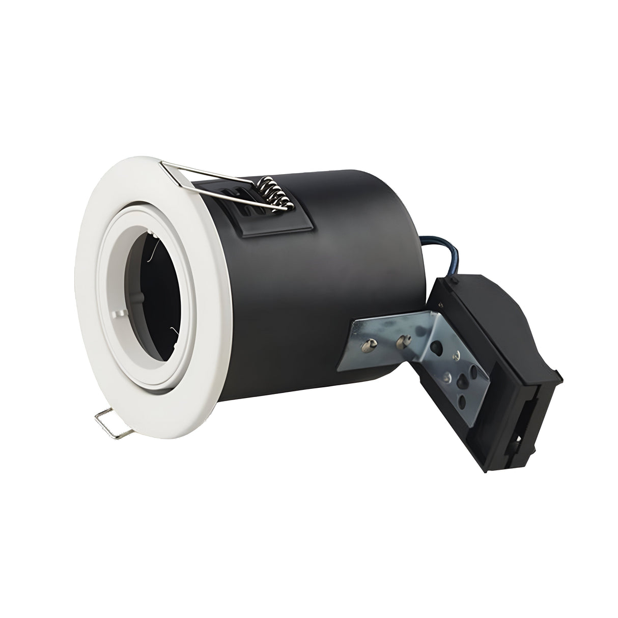 Lumilife GU10 Tilted Spotlight Fitting - IP20 - Quick Connect - White