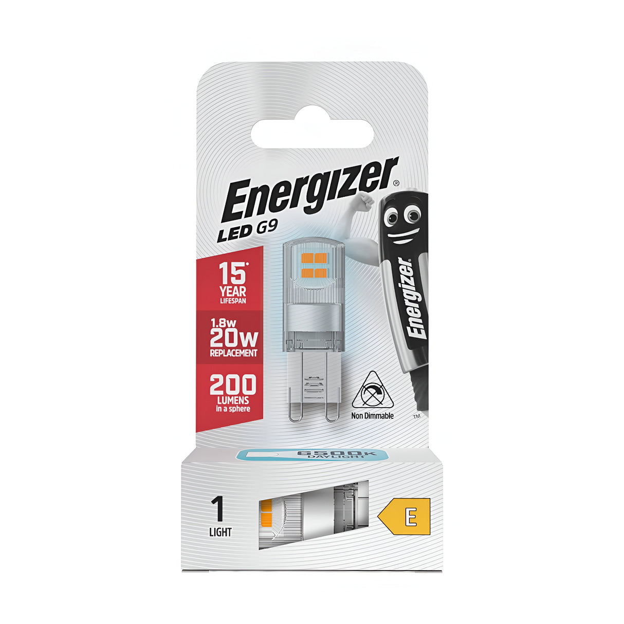 Energizer LED G9 200lm 1.8W 6,500K (Daylight)