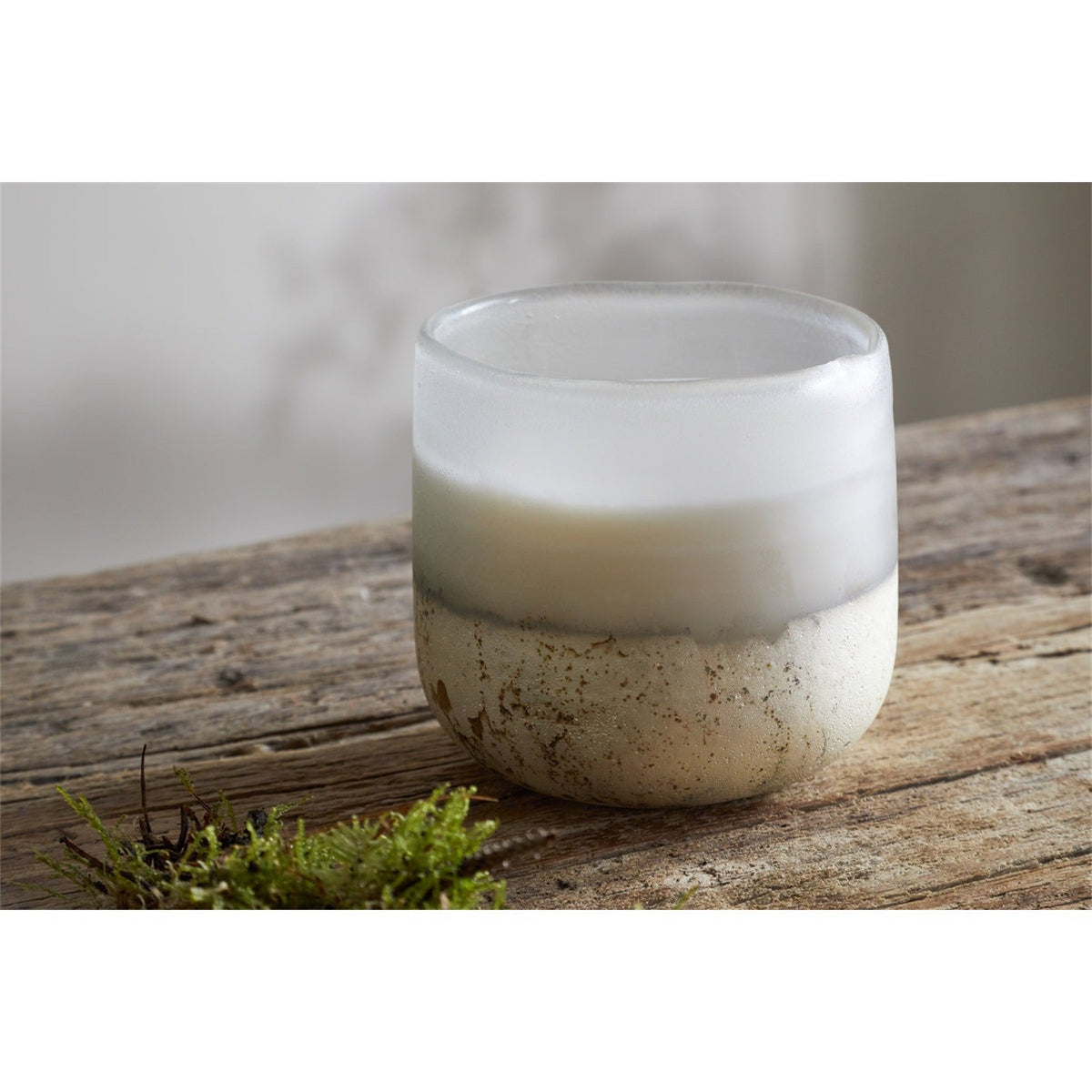 Sea Salt & Moss 1 Wick Scented Candle - Aged Smoke