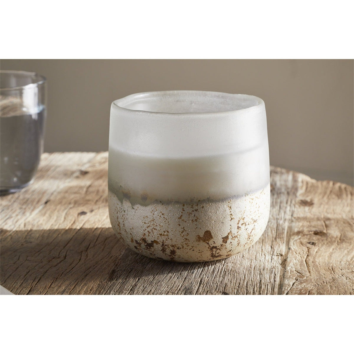 Sea Salt & Moss 1 Wick Scented Candle - Aged Smoke