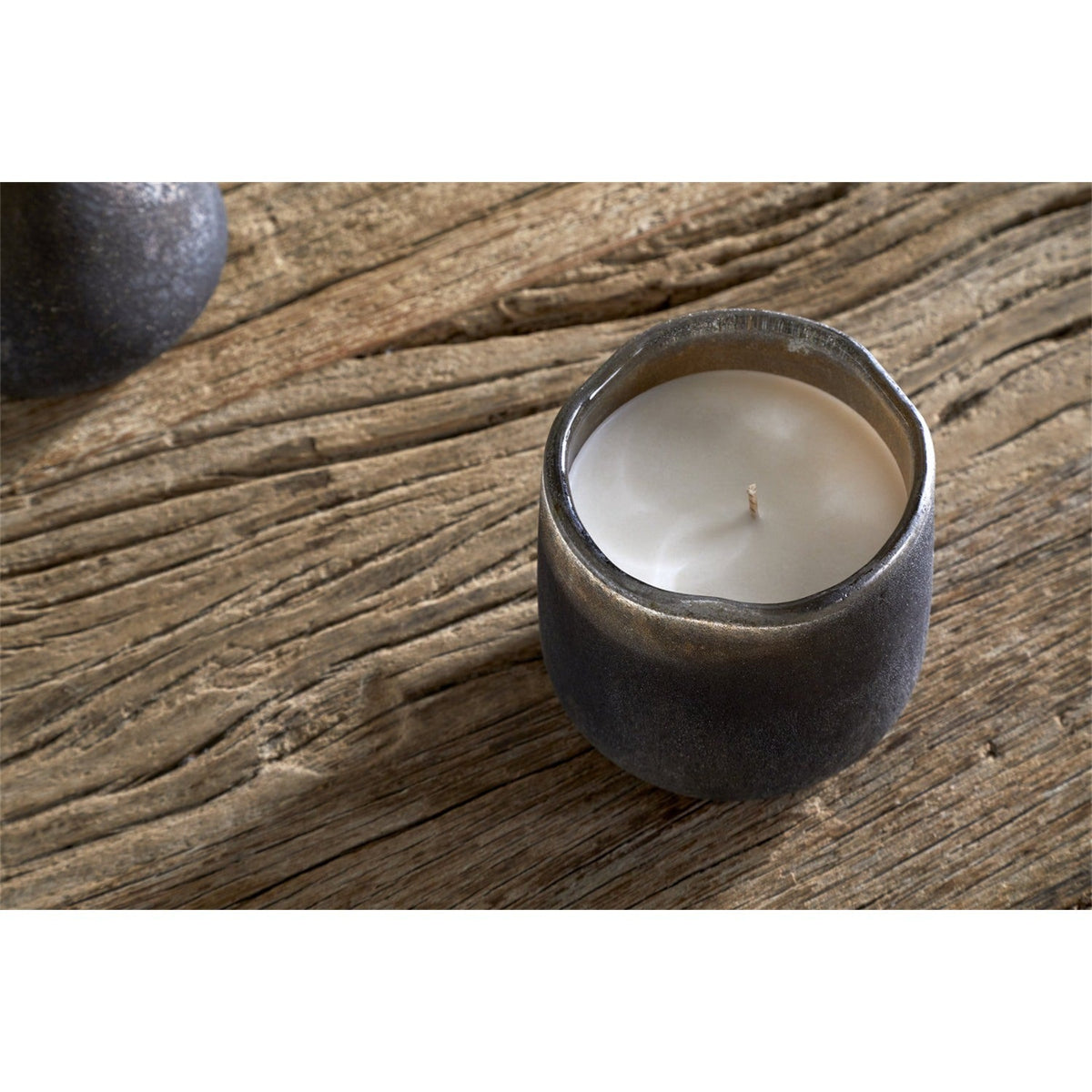 Cedarwood & Fig 1 Wick Scented Candle - Frosted Black