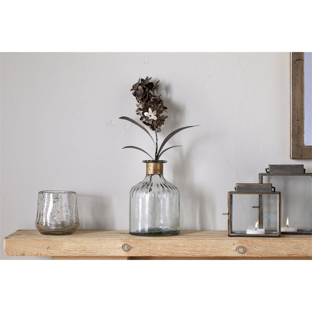 Svara Hyacinth Faux Flower Stem - Antique Brass